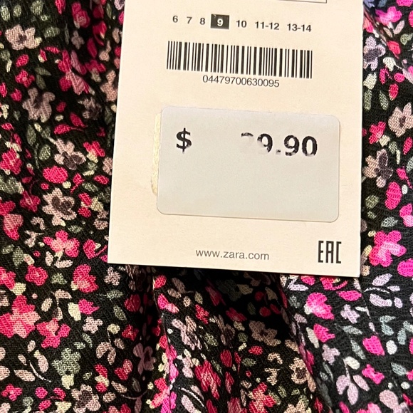 Zara Long Sleve Floral Dress - Picture 9 of 9